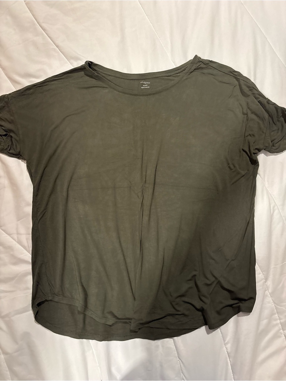 Daily Ritual Relaxed Crewneck short sleeve Tee - Olive size XL